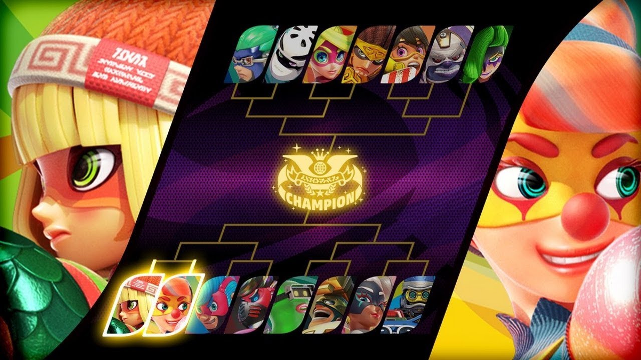 ARMS (Switch) Party Crash Bash | Round 1 - Min Min vs. Lola Pop: Food Fight - Gameplay ITA