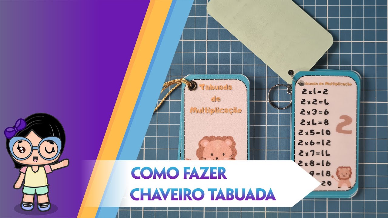 Como fazer chaveiro tabuada no CANVA