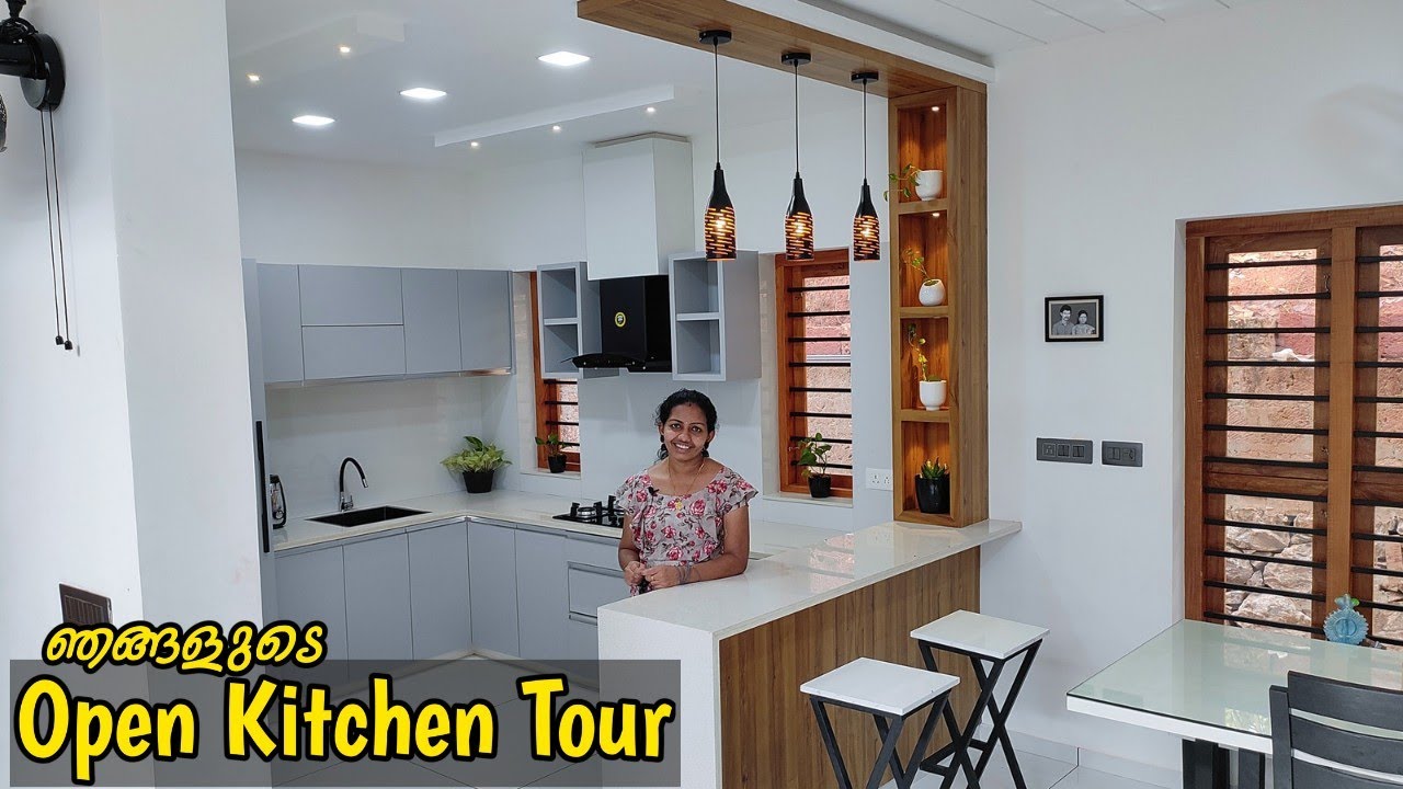 ഞങ്ങളുടെ ഓപ്പൺ കിച്ചൻ ടൂർ | Open kitchen Tour Malayalam #modularkitchen #openkitchen #kitchentour