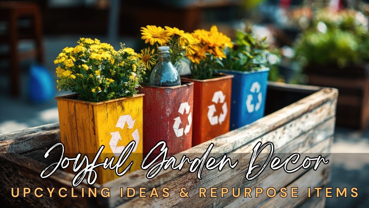 🌍✨ Turn Junk into a Joyful Garden Decor: Creative Upcycling Ideas & Repurpose Everyday Items