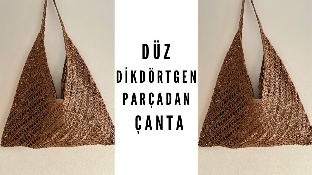 EN KOLAY KAĞIT İP İLE ÇANTA NASIL YAPILIR ? ÇOK GÜZEL ve ŞIK OLDU 🤩 #crochetbag