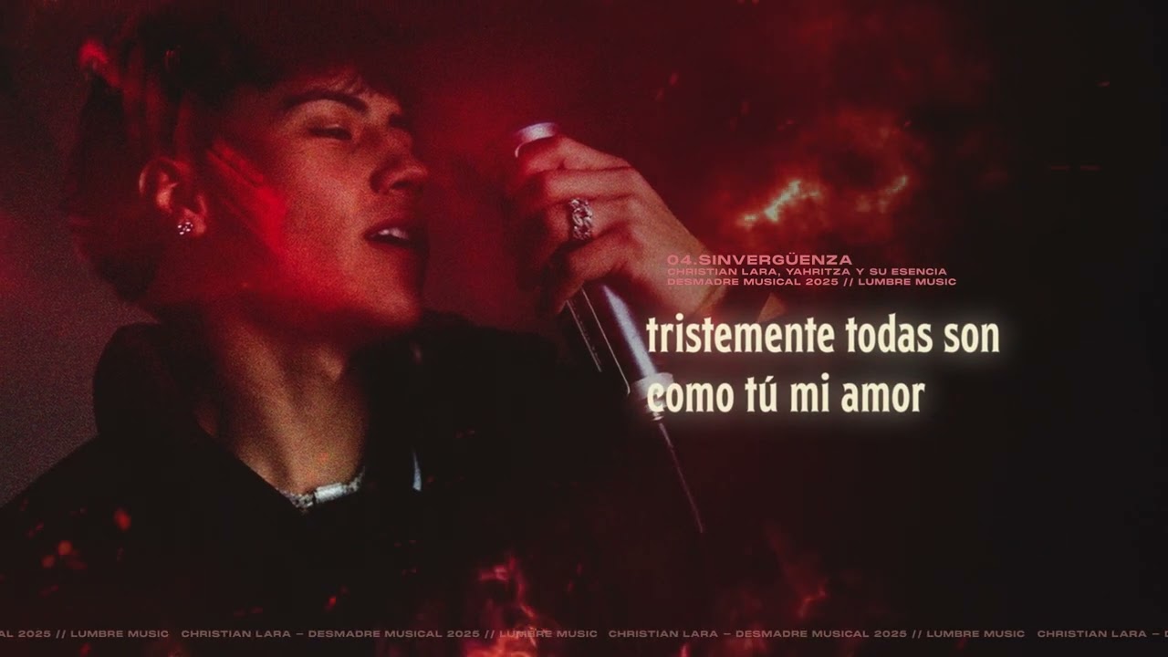 Christian Lara & Yahritza Y Su Esencia - Sinverg&uuml;enza  (Lyrics Video)