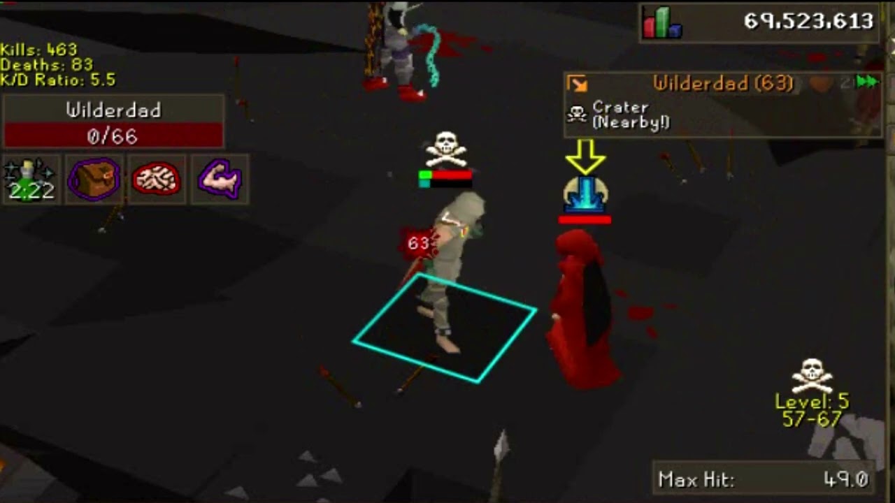 The Most Over Powered Account In Bounty Hunter! 99 str - 62 combat Full Corrupt Armour - OSRS