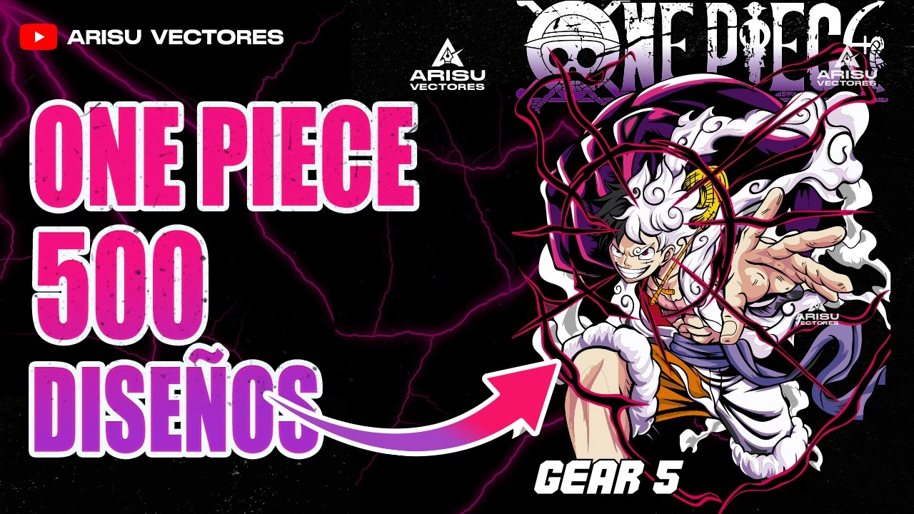 PACK ONE PIECE 500 DISEÑOS
