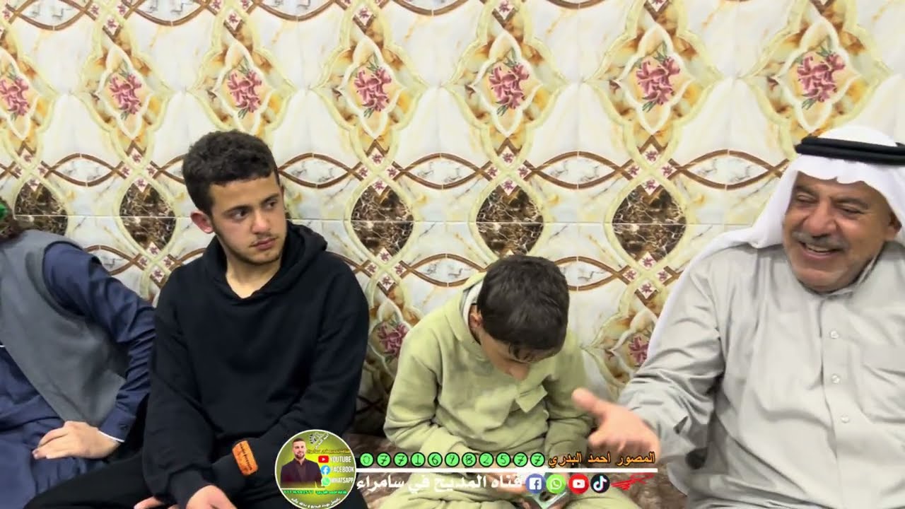 الشاعر محمد قهار مديح بحق سيدنا النبي وحلقة محمدية في دار والدي صبحي ابو احمد البدري