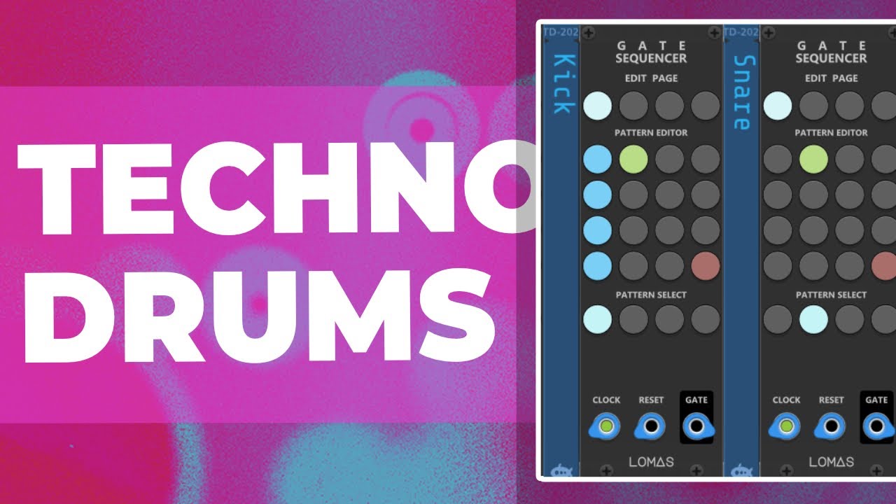 Percusiones TECHNO con VCV Drums: PASO A PASO #199