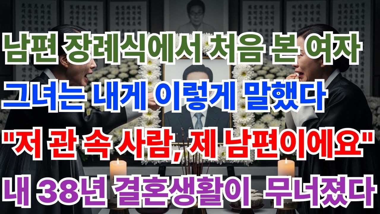남편 장례식장에 나타난 낯선 여자