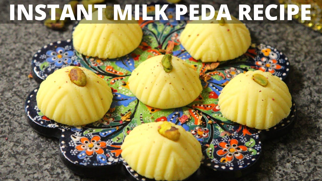 Instant Peda Recipe - Peda with Milk Powder in 5 minutes!