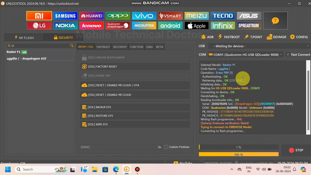 Redmi Mi Y1 Frp,Mi Account,Bypass Pin,pattern Unlock   #unlocktool