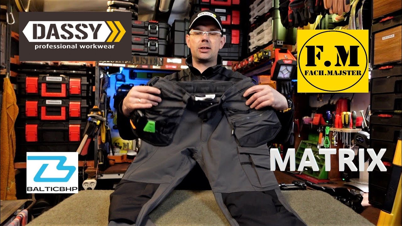 DASSY Matrix Stretch Spodnie Robocze