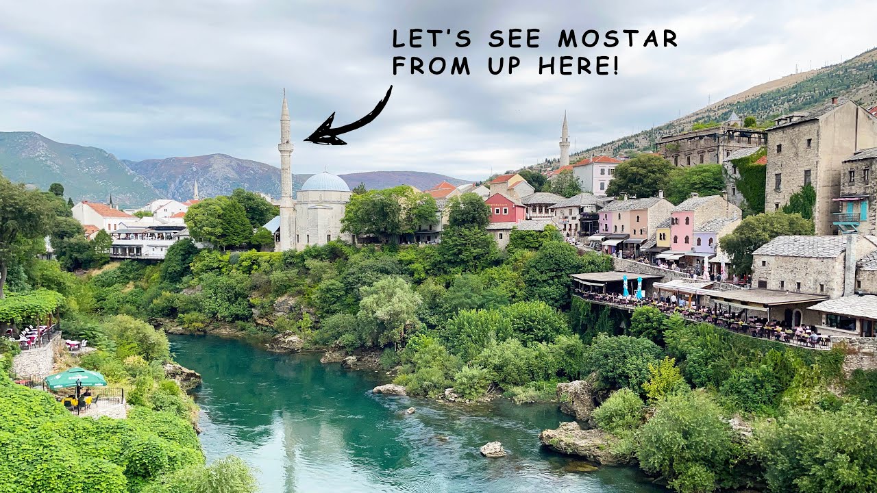 Climbing the minaret of Koski Mehmed Pasha Mosque in Mostar, Bosnia and Herzegovina | 4K