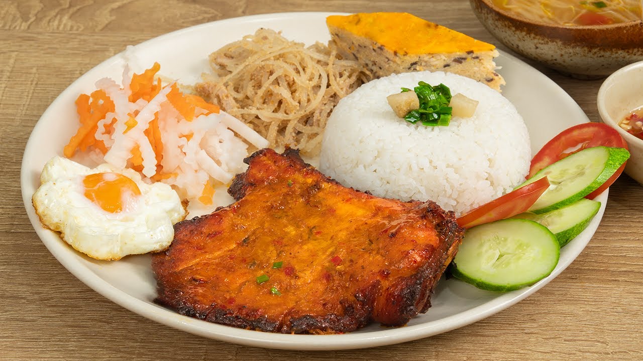 TRỌN BỘ c&aacute;ch nấu cơm tấm sườn b&igrave; chả đầy đủ ngon chuẩn qu&aacute;n | Cook b&eacute;o