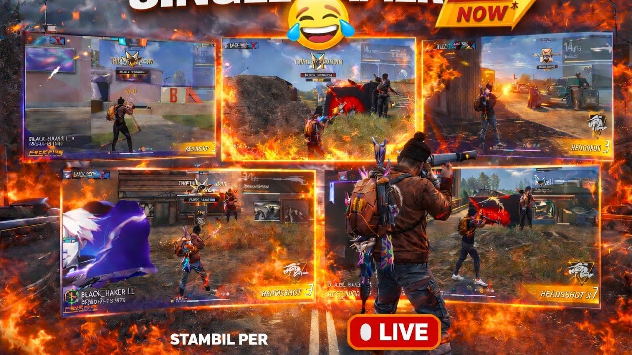 single gamer is live!#hu r u#single gamer#gamer#free fire#tu