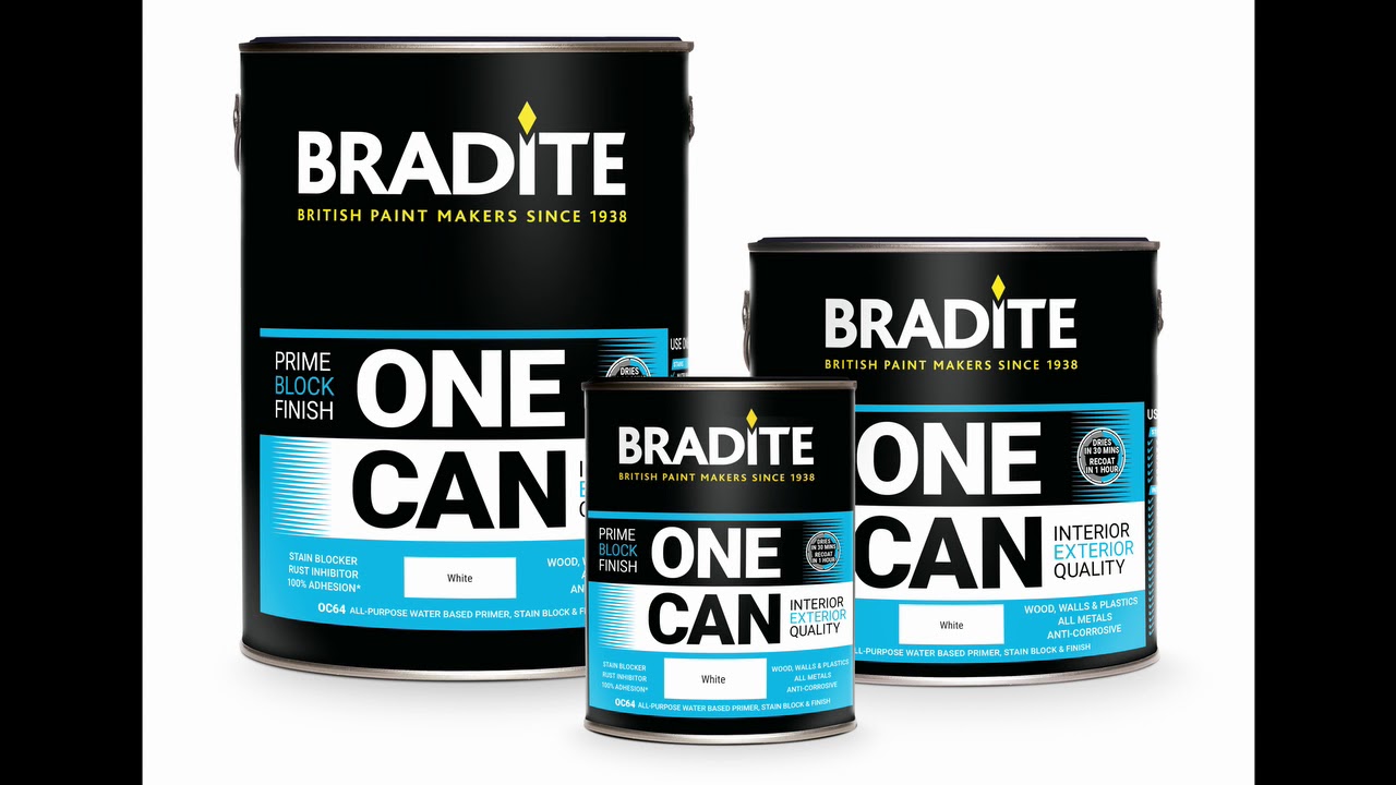 'One Can' primer, undercoat and finish | Bradite - Product Launch