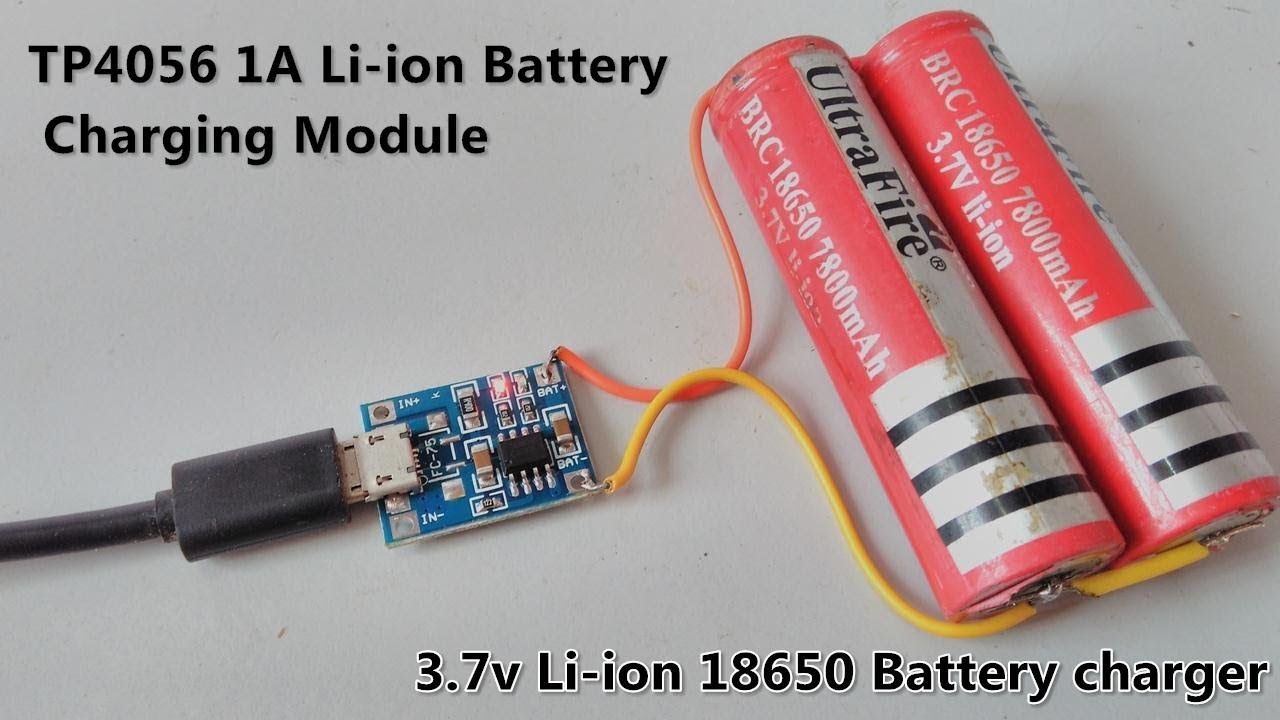 3.7V Li-ion 18650 Battery Charger Module - TP4056 | Micro USB Interface | POWER GEN