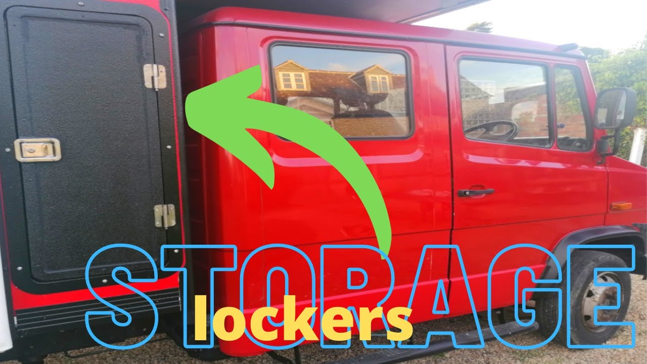 Making storage lockers for our Mercedes Vario and building a camper van from scratch. Ep9