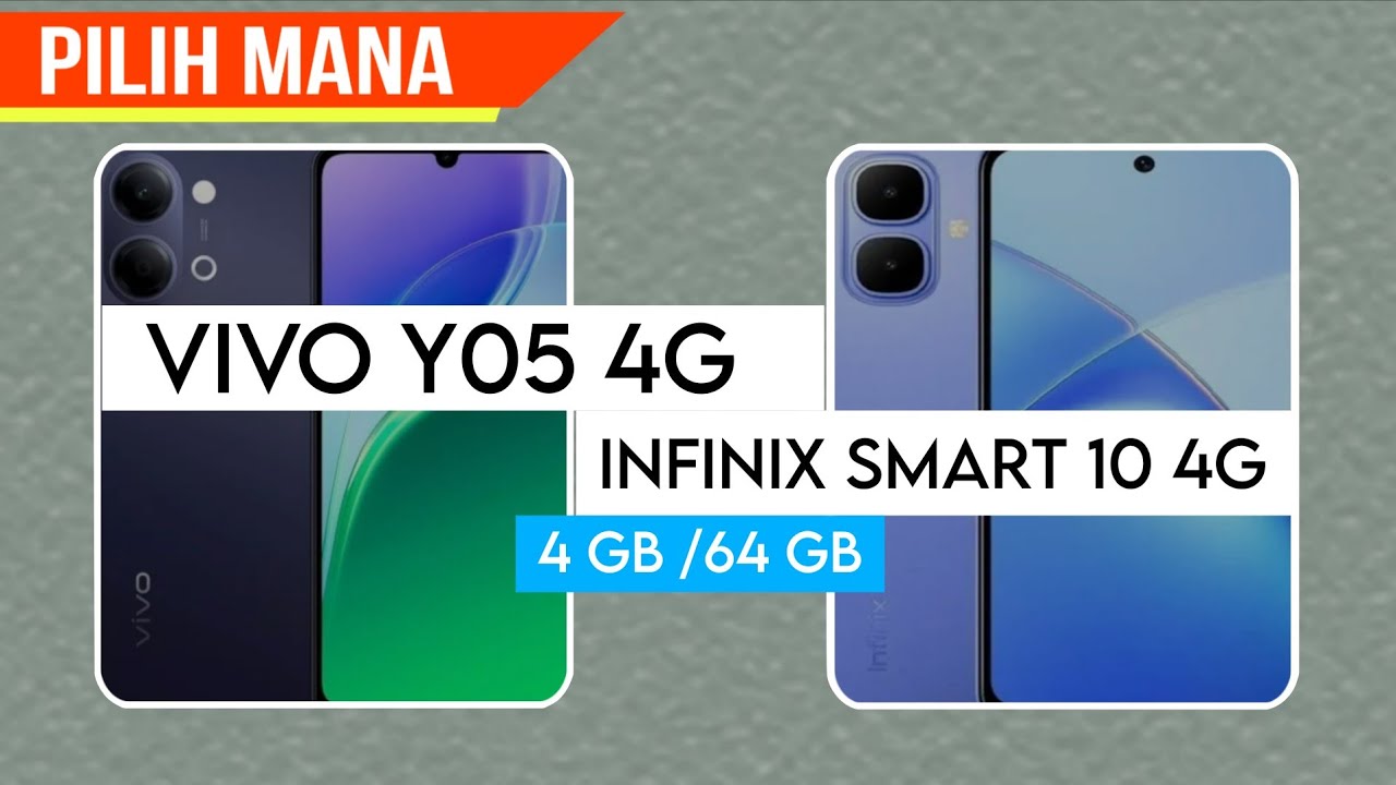 VIVO Y05 4G VS INFINIX SMART 10 4G  || RAM /ROM  : 4 GB / 64 GB ||