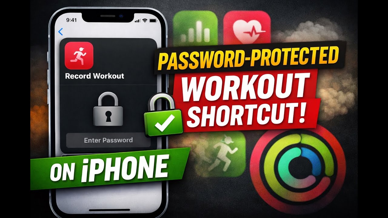 How to Create a Password-Protected Shortcut to Record Workouts on iPhone