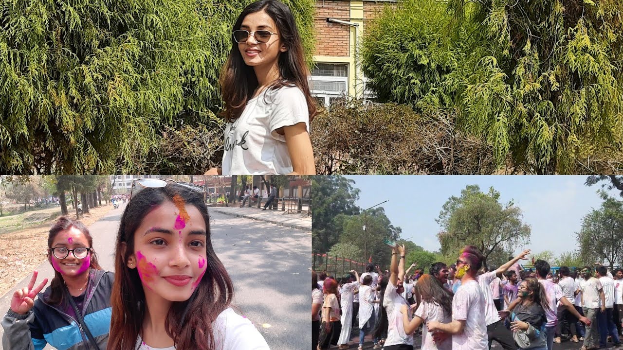 Holi 2079 at pulchowk Engineering  Campus|My first holi in college|| #pulchowkcampus
