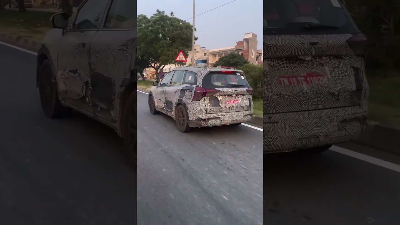 Mahindra XUV 700 facelift spotted #trending #viral #mahindra #ytshorts