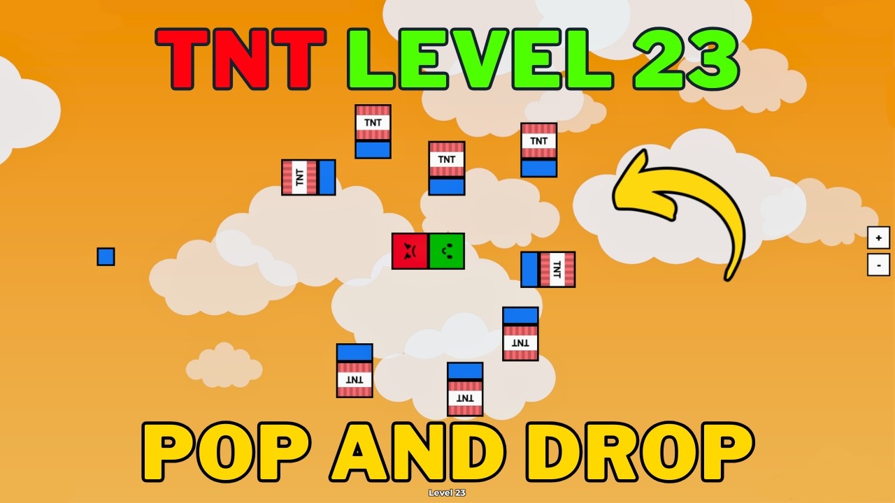 How To Beat Roblox Pop and Drop TNT Level 23 | Pop and Drop TNT Level 23 Guide
