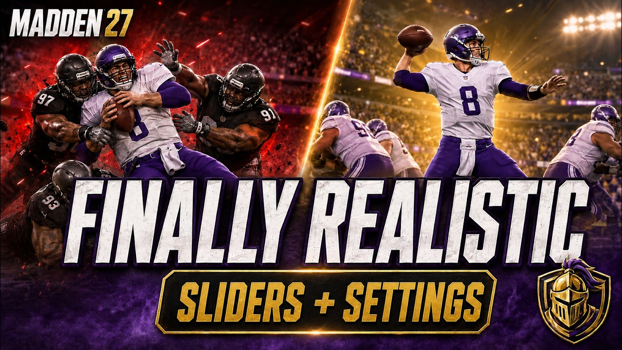 Настройки и слайдеры Madden 27, которые НАКОНЕЦ исправляют проблему с сэками! (CPU против CPU)