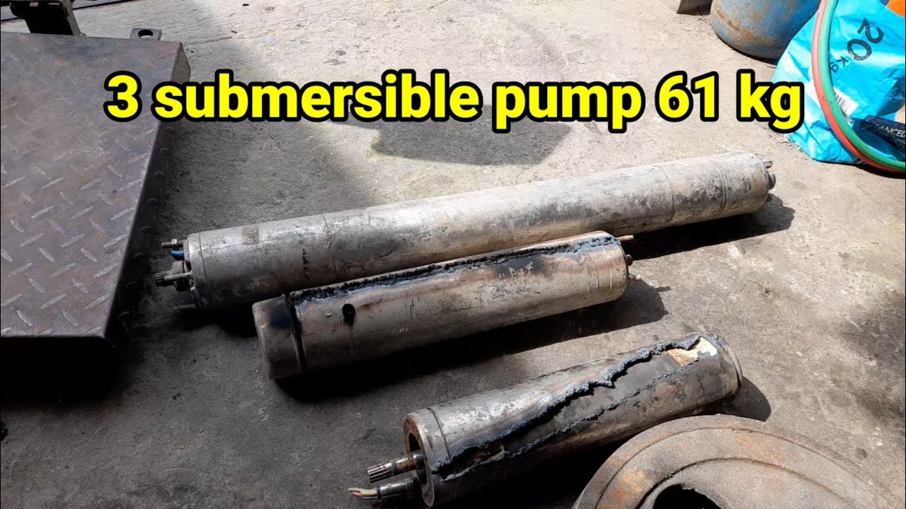 Ini Hasil Bongkar Pompa Submersible 61 Kg