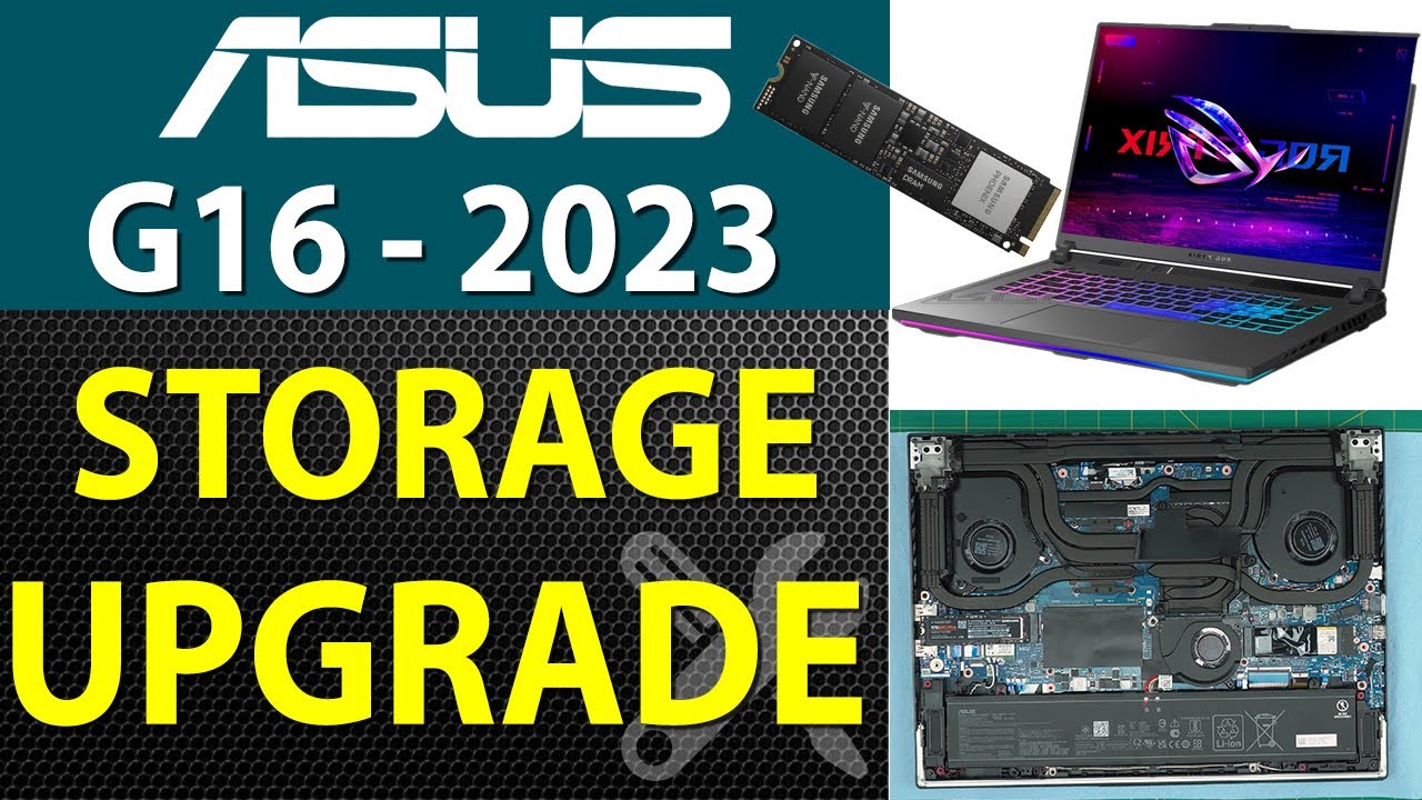 Как обновить SSD-накопитель на ноутбуке ASUS G16 (2023) ASUS G614J