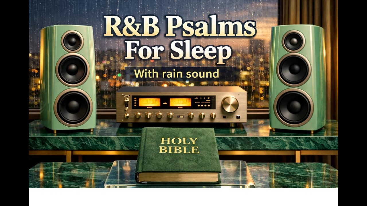 Soul Jazz  R&B Psalms for Sleep  | Let God Calm Your Mind – Psalm 23 Peaceful Sleep + Rain (8H)