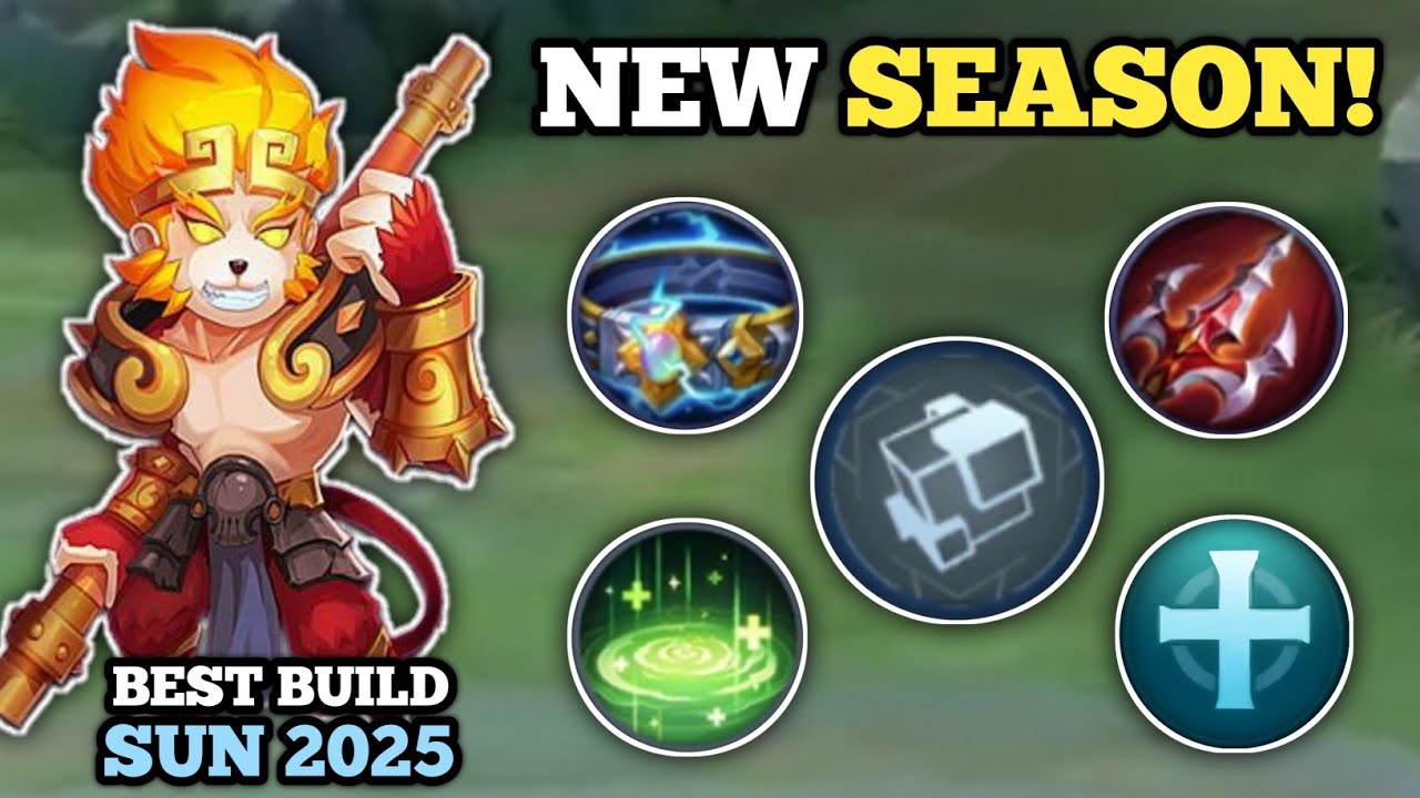 SUN 100% BROKEN BUILD FOR NEW SEASON! (no cooldown!🙉) SUN BEST BUILD -MLBB