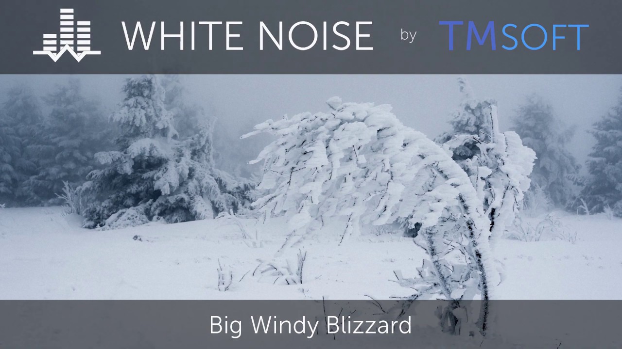 Big Windy Blizzard Snowstorm - 10 Hour Sleep Sound - Black Screen