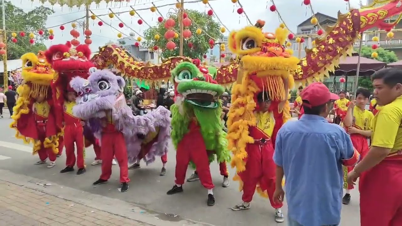 Lễ hội chùa Bà Bình Dương TP HCM:phần 2 nghi thức múa lân hành lễ miếu Bà