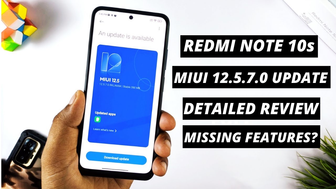 Redmi Note 10S - MIUI 12.5.7.0 Update Full Review | Camera,Gaming,Battery Performance