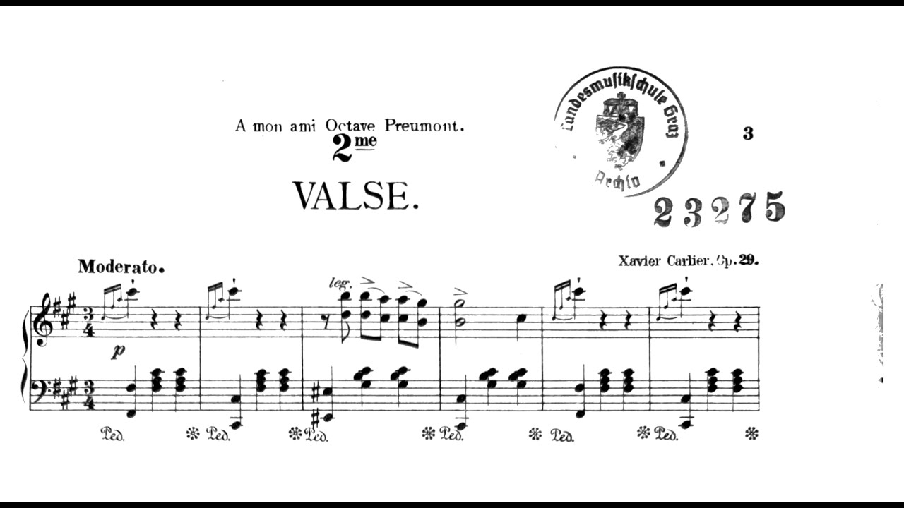 Xavier Carlier | 2me Valse, Op.29