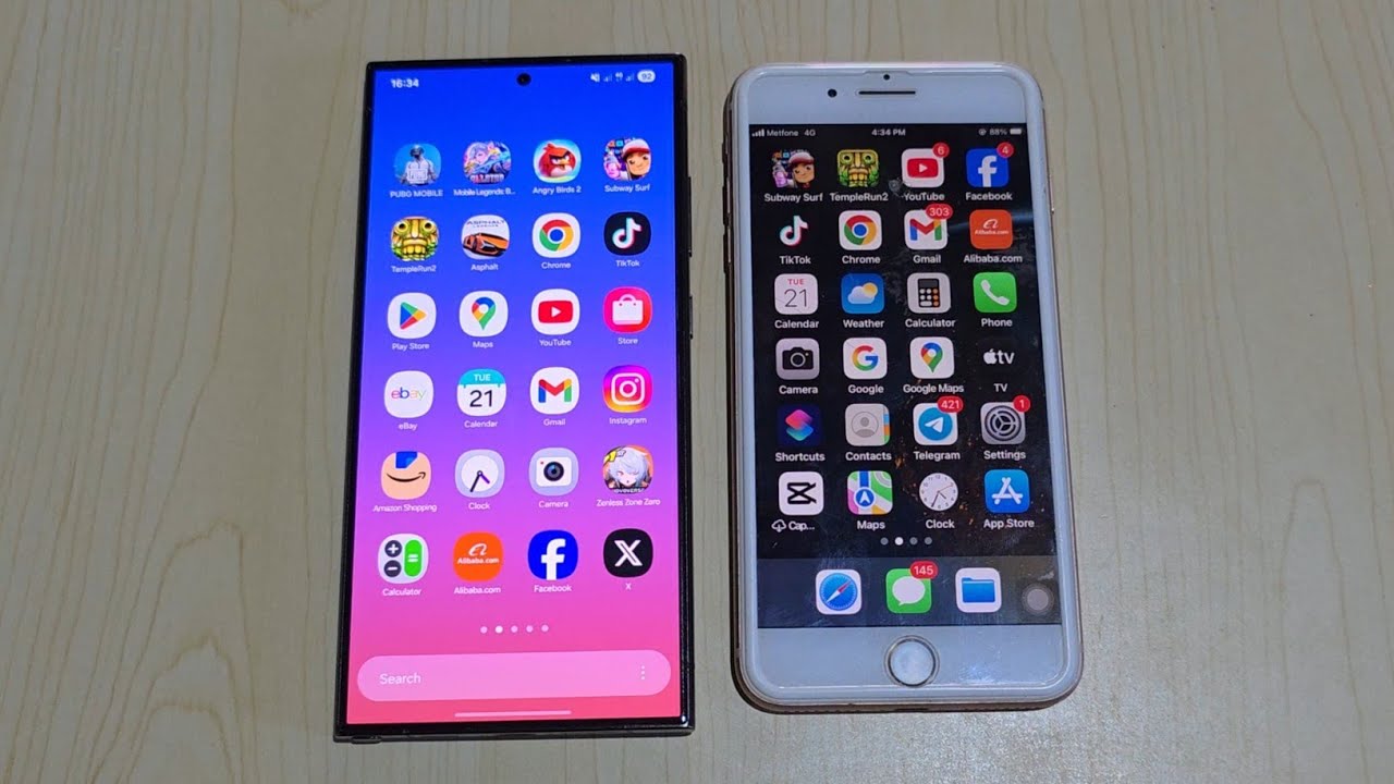 Galaxy S24 Ultra против iPhone 8 Plus — тест скорости
