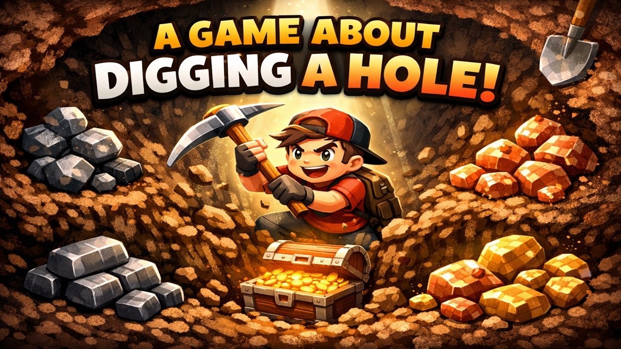 I Dug Straight Down… and Regretted It 😱 | A Game About Digging A Hole