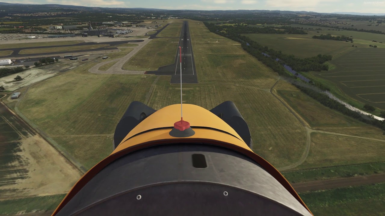 P3dv5 hotfix1_ A2A piper j-3 cub landing at Edinburgh