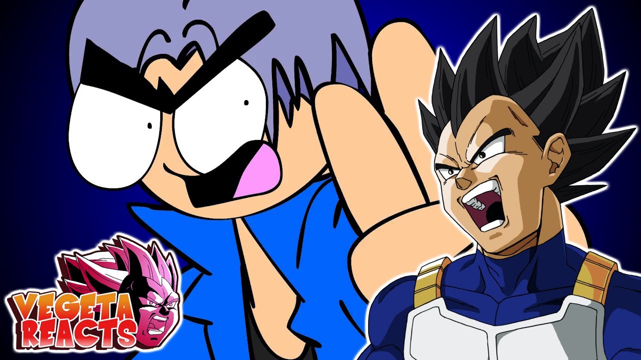 Vegeta Reacts To Vegeta vs Trunks RAP BATTLE! (DBZ Parody)