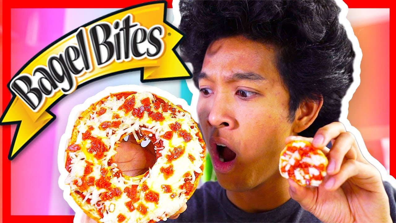 DIY HOW TO MAKE GIANT BAGEL BITES!!!
