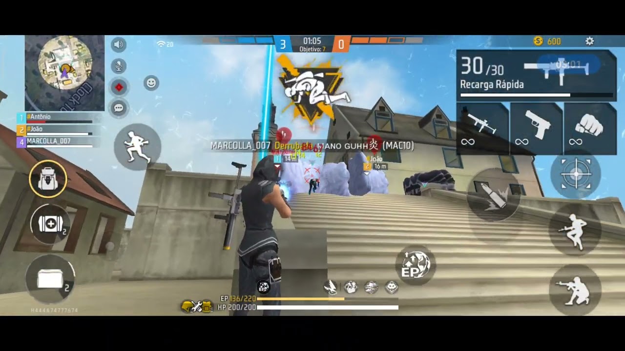 Jogando de xit - Free fire
