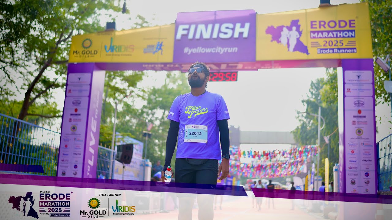 Run day - Erode Marathon 2025😎🏃Full ran experience of my first half marathon @ErodeMarathonOfficial 