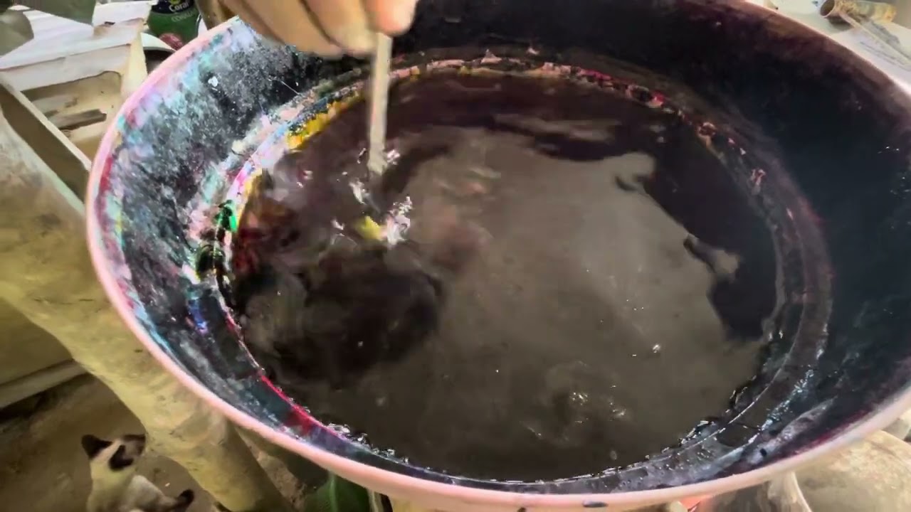 Pintura de vaso na água!