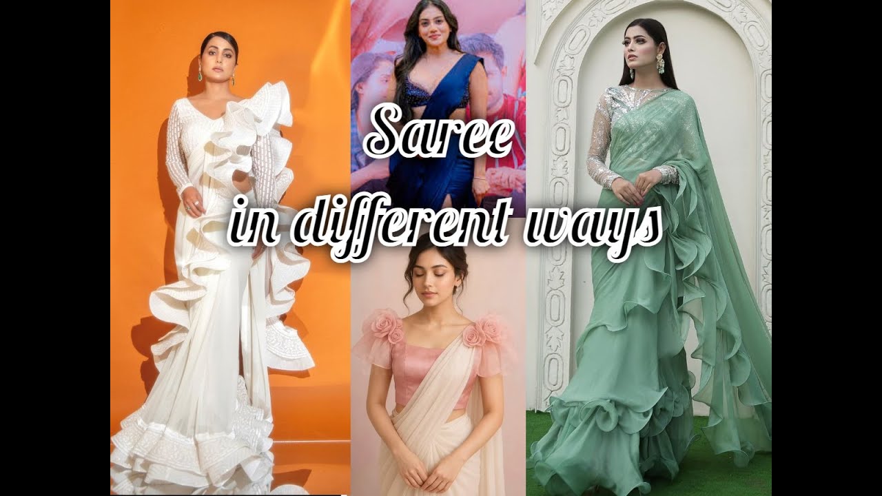 Saree in different ways | Let's try