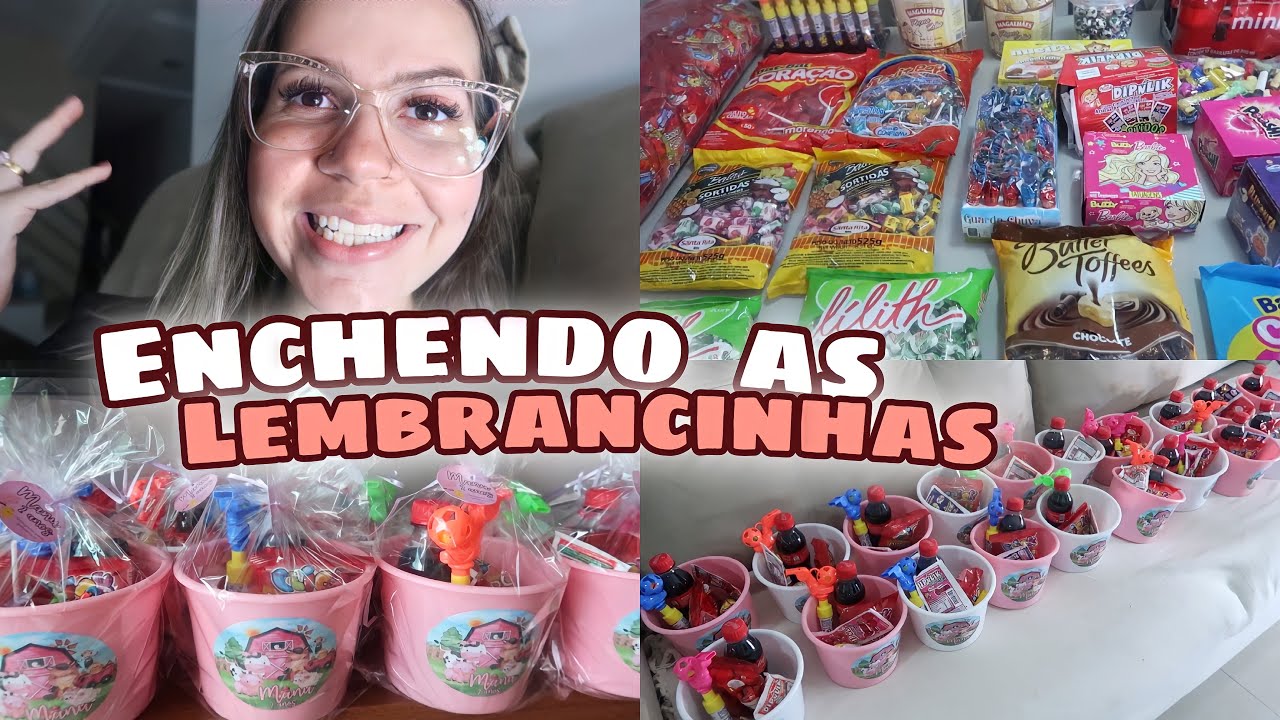 ENCHENDO TODAS AS LEMBRANCINHAS DO ANIVERSÁRIO DE DOIS ANOS DA MANU, TEMA FAZENDINHA ROSA 😍