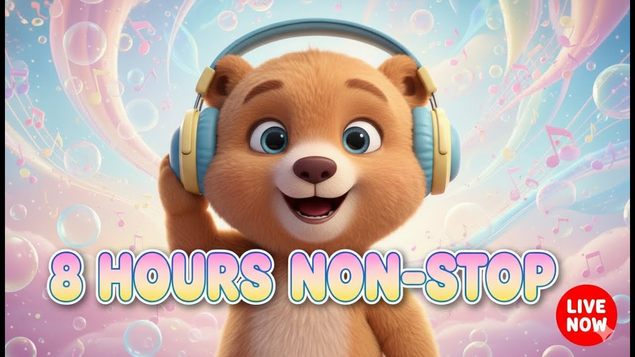 🔴 Live: Best Nursery Rhymes & Kids Songs! (8 Hours Non-Stop) | Baby Lullabies & Learn Colors