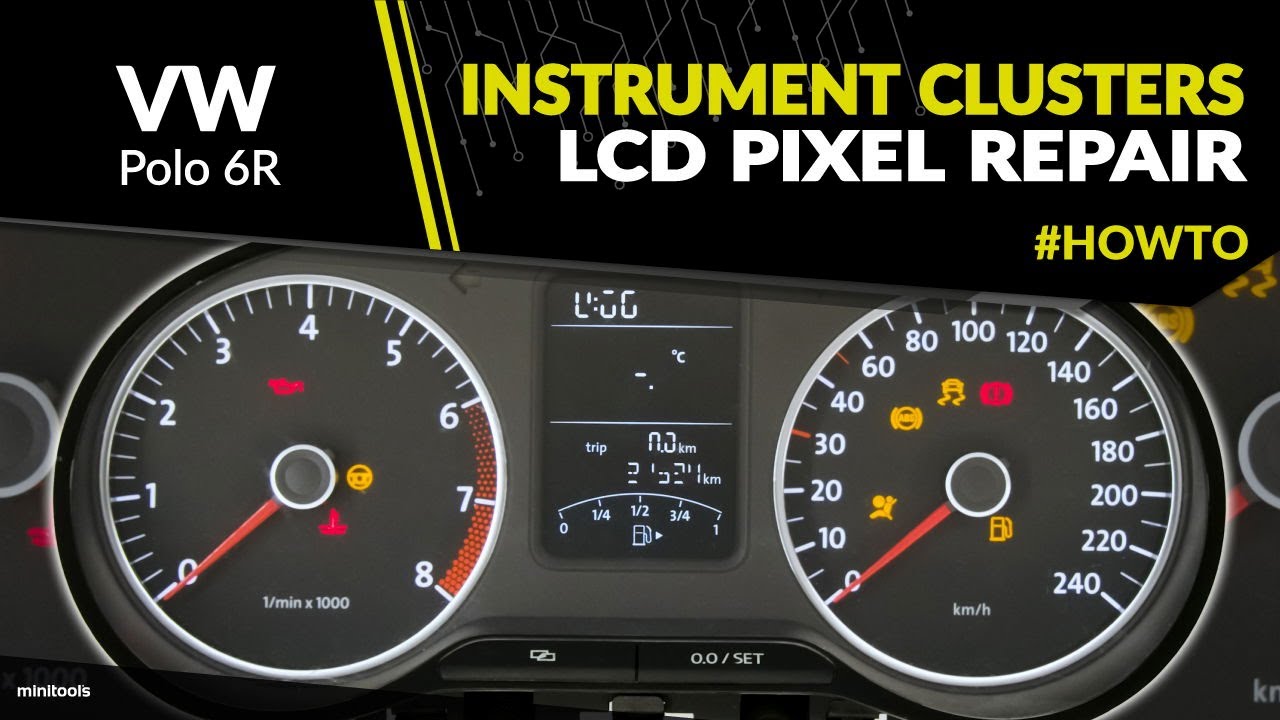 Volkswagen Polo 6R instrument clusters repair &ndash; LCD screen replacement