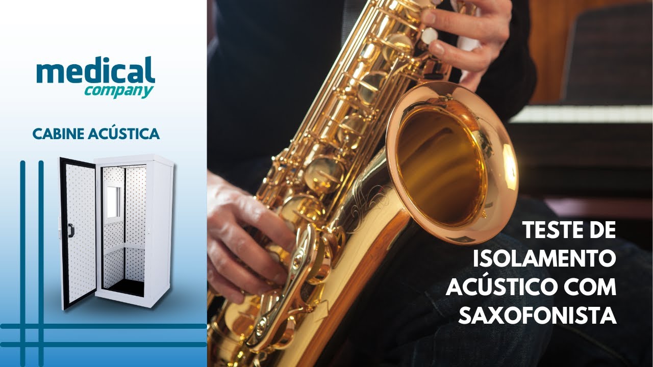 Montagem da Cabine Acústica Audiométrica e Teste de Isolamento Acústico com Saxofonista