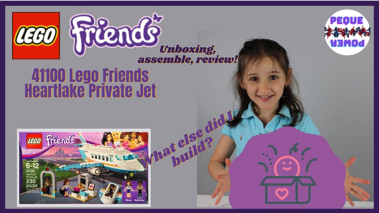 LEGO Friends Heartlake Private Jet. Unboxing, build, Review! And Bonus Build!!! #41100​