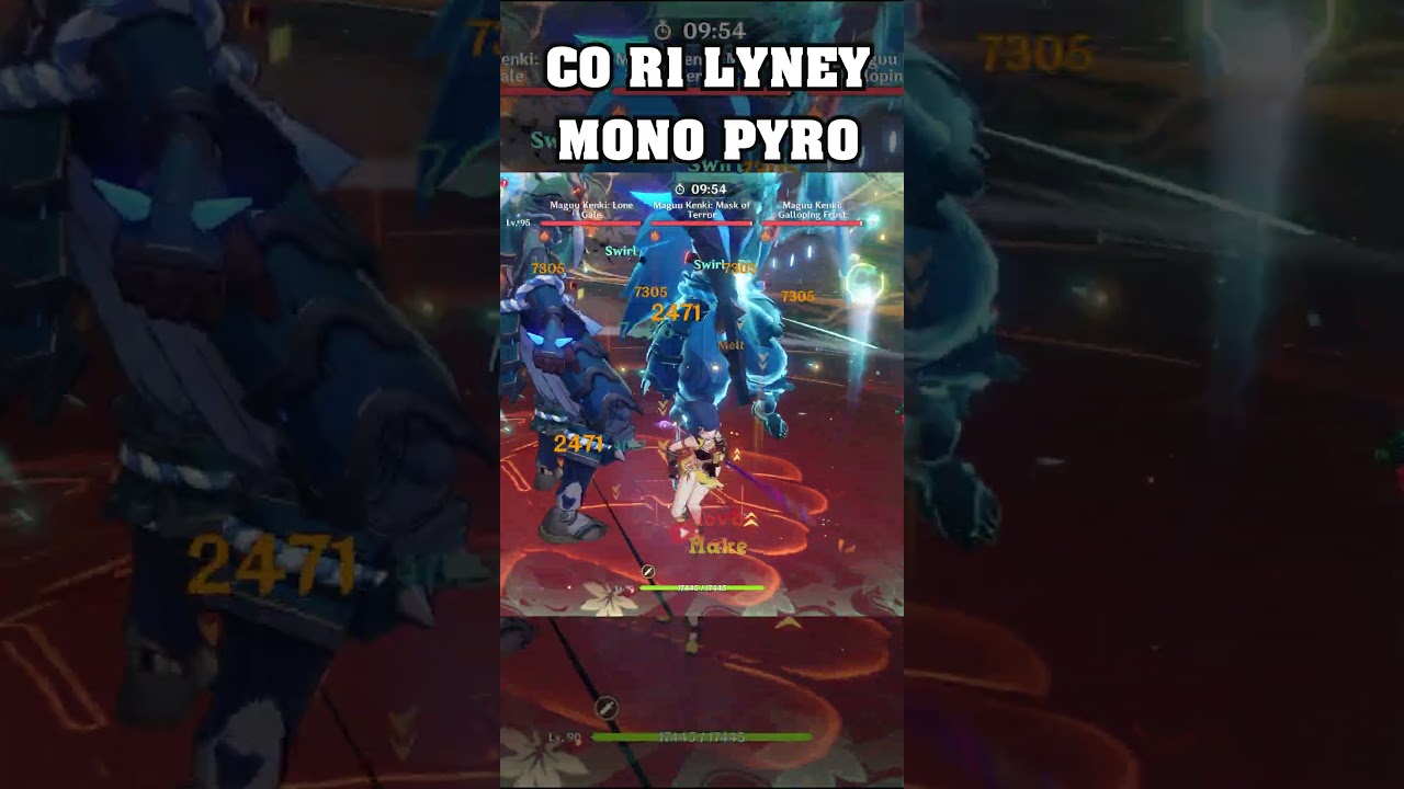 C0 R1 LYNEY MONO PYRO SPIRAL ABYSS #genshinimpact #genshinimpactshorts #lyney