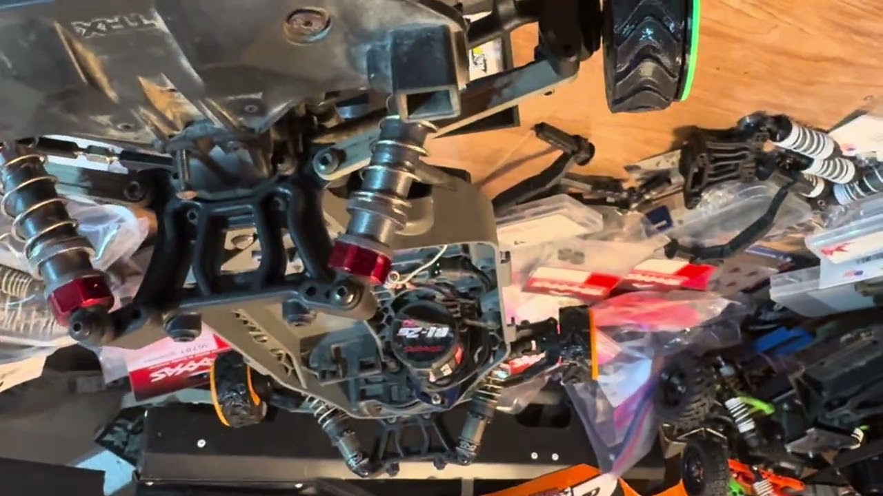 Pre build of the 4wd to 2wd traxxas rally/slash derby build